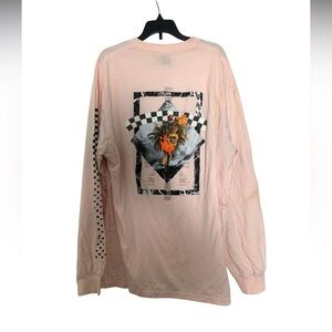 HRX Light Pink Crew Neck Tee Long Sleeve